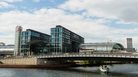 Berlin Main Station time lapse Stock Footage 64977204