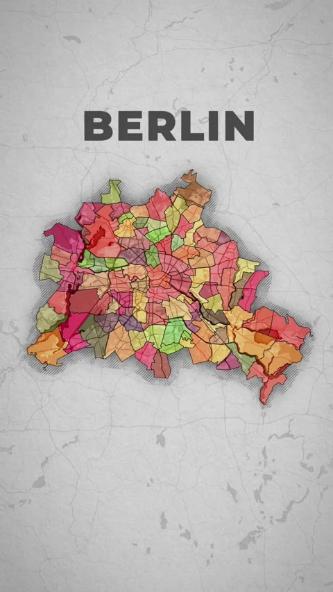 Berlin (map) Stock Footage 259638239