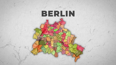 Berlin (map) Stock Footage 259638306