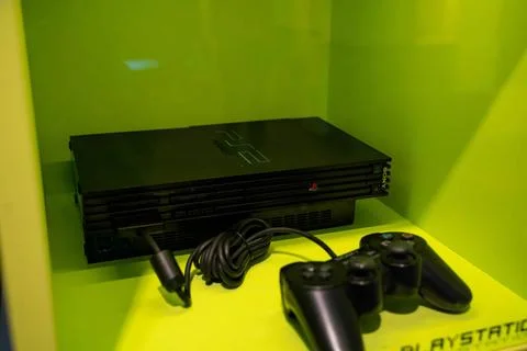  Berlin-Mitte Themenbild - Playstation 2 im Computerspielemuseum Berlin, 0... Stock Photos