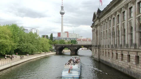 Berlin Monbijou Bridge Time lapse Stock Footage 26146232