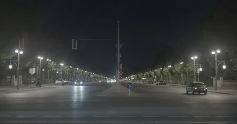 Berlin at Night - Berlin, Germany - 4K Stock Footage 68501925