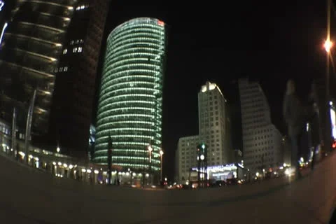 Berlin Night Stock Footage 25736271