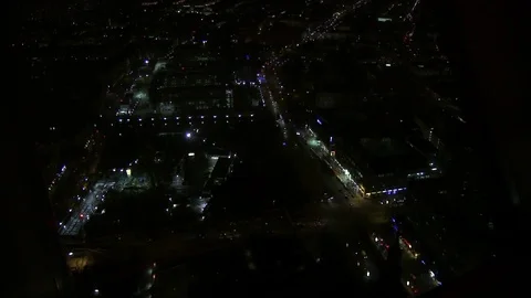 Berlin Night Top View Stock Footage 116409215