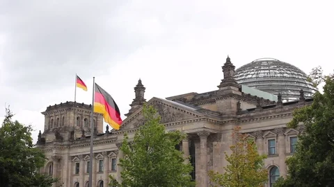 Berlin palace of the Reichstag Stock Footage 83654185