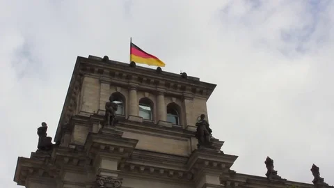 Berlin palace of the Reichstag Stock Footage 83654194