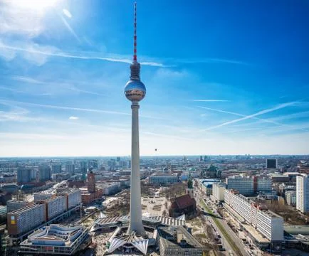Berlin panorama 스톡 사진