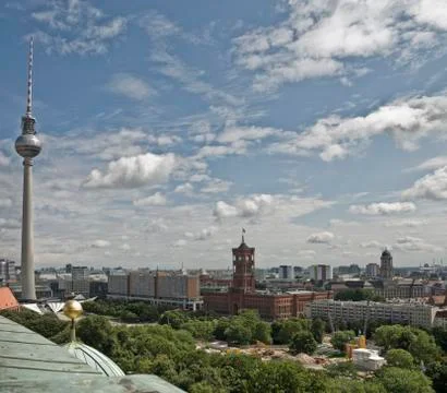 Berlin panorama Stock Photos