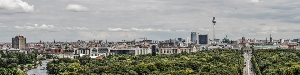 Berlin panorama Stock Photos