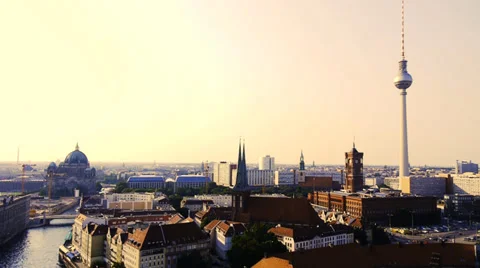 Berlin panoramic view Stock Footage 38080778