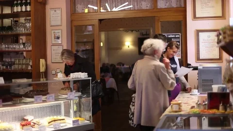 Berlin Pastry Shop Stock Footage 81545052