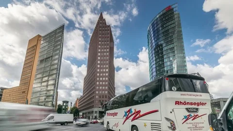 Berlin Potsdamer platz, an important public square and traffic intersection Stock Footage 71291615