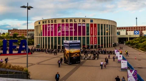 Berlin Radio Show in Messe, Germany Stock Footage