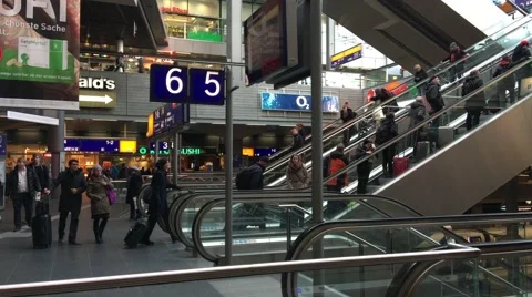 Berlin Railway Station Stock Footage 62626953