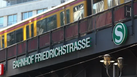 Berlin Railway Station Stock Footage 95326019