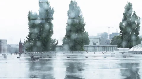 Berlin on a rainy day Video stock 47319358