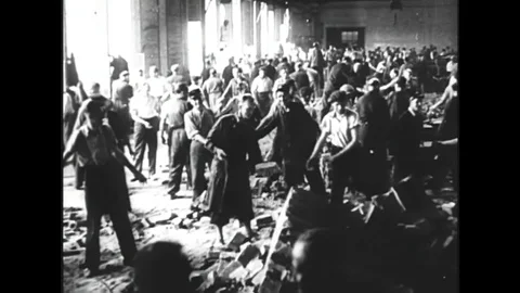 Berlin is rebuilt, after World War II, as part of the Berliner Aufbau-Programm, 스톡 동영상 139494838