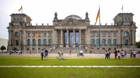 Berlin - The Reichstag building Stock Footage 114011608