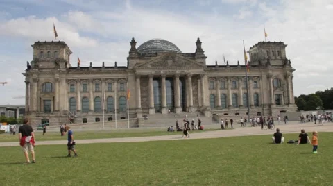 Berlin Reichstag Stock Footage
