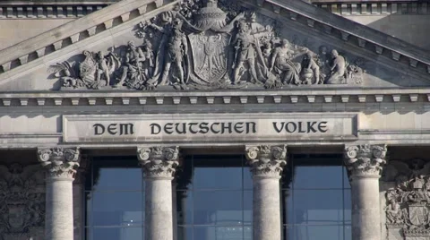 Berlin Reichstag  zoom Stock Footage 48500511