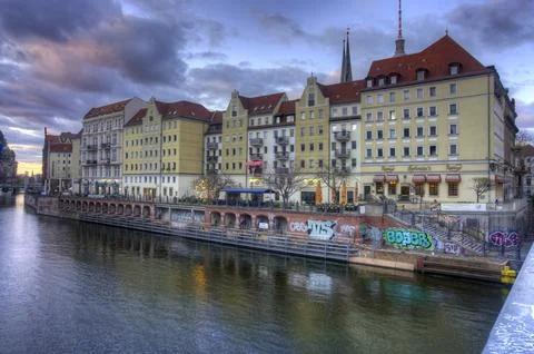 Berlin River Spree Stock Photos