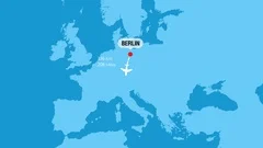 Rome to Paris Flight Travel Route Stock Video Pond5