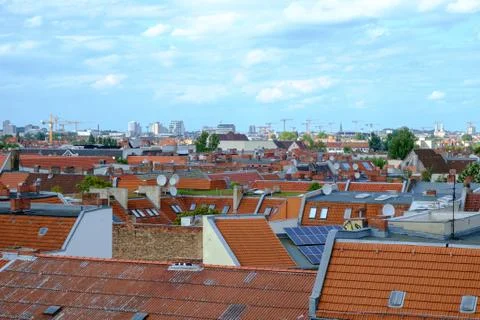 Berlin Rooftops Stock Photos