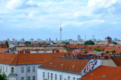 Berlin Rooftops Stock Photos
