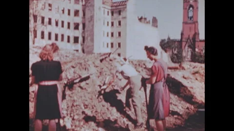 Berlin ruins Stock Footage 253689617
