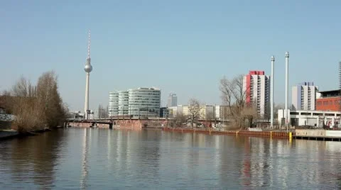 Berlin skyline Stock Footage 10831733