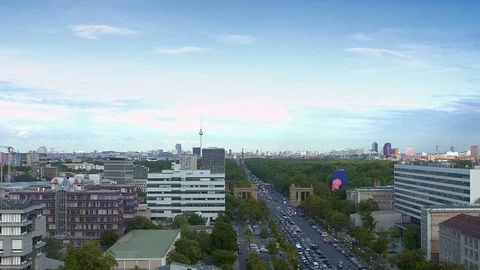 Berlin Skyline Stock Footage 80871586