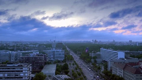 Berlin Skyline Stock Footage 80886659
