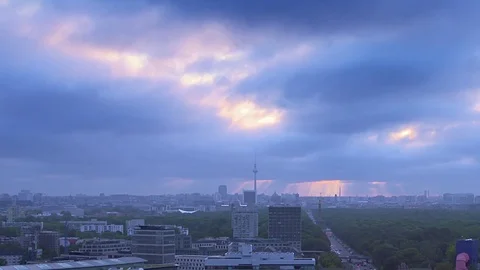 Berlin Skyline Video stock 80902657