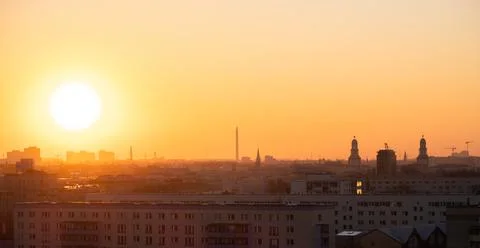Berlin skyline Stock Photos