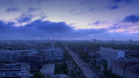 Berlin Skyline – Time Lapse Stock Footage 80912098