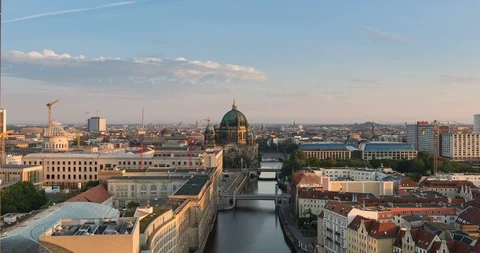Berlin Skyline time lapse Stock Footage 88091390