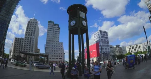 Berlin  Sony Square Stock Footage 76965057