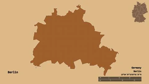 Berlin, state of Germany, zoomed. Pattern Stock Illustration