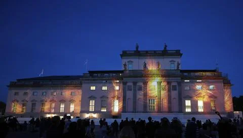 Berlin State Opera reopens with an open air concert, Germany - 30 Sep 2017 Stock Photos