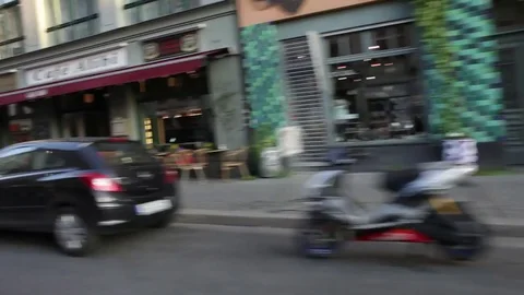Berlin Street Passing by Stock Footage 81544996