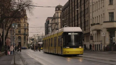Berlin street train Stock Footage 264927502