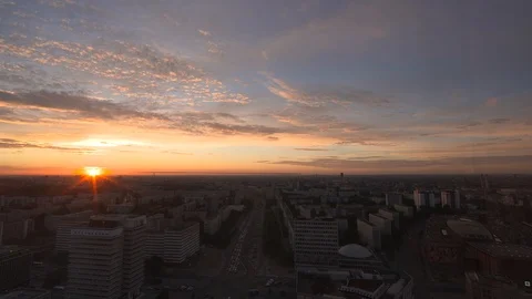 Berlin at sunrise Vídeo Stock 101430765