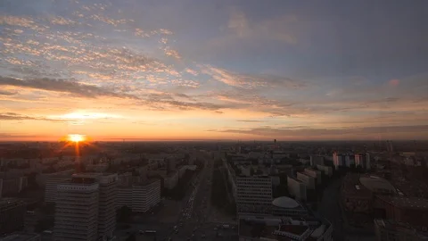 Berlin at sunrise Stock Footage 101430802