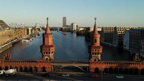 Berlin sunset Stock Footage 218911503