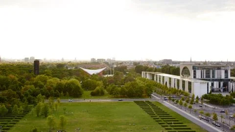 Berlin at sunset Stock Photos