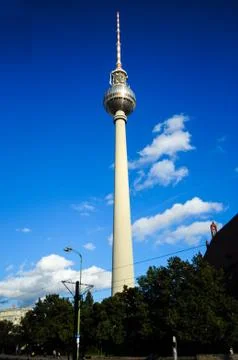 Berlin television tower Stock Photos