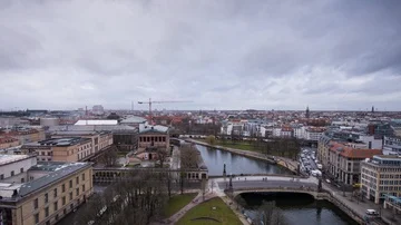 Berlin Time Lape with a Dynamic Sky and Popular Places Stock Footage 85913018