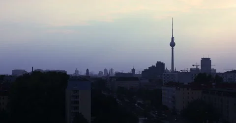 Berlin Timelapse 4k TV Tower City View 2 Stock Footage 47624049