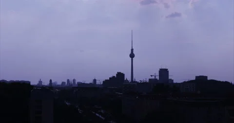 Berlin Timelapse 4k TV Tower City View Stock Footage 47629946