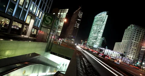 Berlin TIMELAPSE at Potsdamer Square Stock Footage 39190258